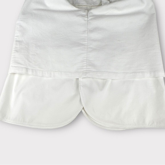 Theory White Sleeveless Blouse with attached Undershirt - Size Large - Picture 6 of 16